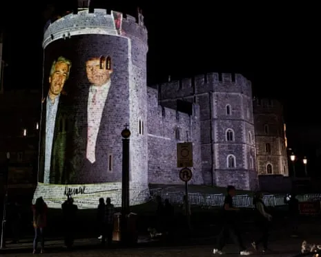 Four People Taken into Custody Following Images of Trump and Epstein Displayed on Royal Windsor Castle