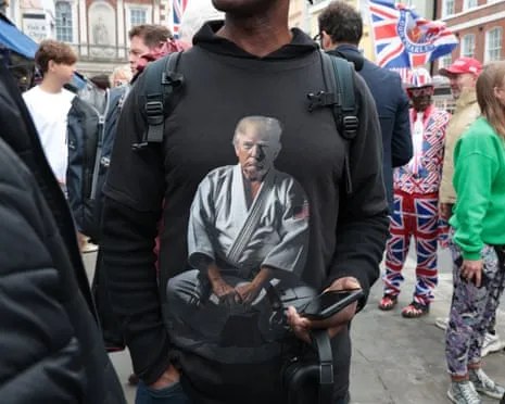 Superfans Gather in the Historic Town to Animate the President’s Spectacle of Little Substance