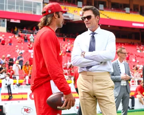The seven-time Super Bowl champion ignites fan criticism after appearing in Las Vegas Raiders coaching booth