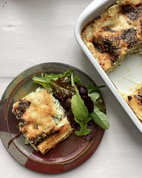 An Inspired Creation for Lasagna with Courgette and A Trio of Cheeses