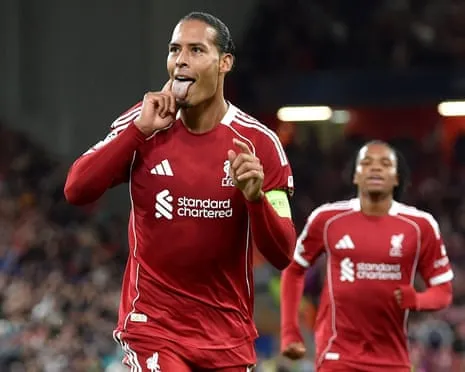 Virgil van Dijk nods last-gasp decisive goal in clash with Atlético Madrid